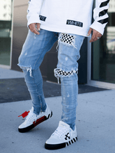 Load image into Gallery viewer, Checkered Denim
