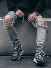 Load image into Gallery viewer, Destroyed Denim - Light Stone
